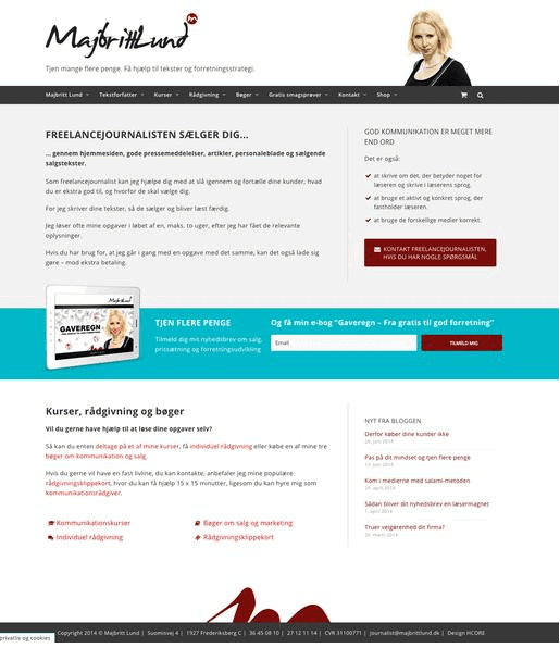 egen hjemmeside