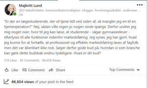 Er du ny på Linkedin, så læs her, hvordan du opretter en professionel LinkedIn-profil, besvarer LinkedIn-profiler og bruger social selling på LinkedIn. Hvis du vil sælge på LI, så lad være med at sælge!